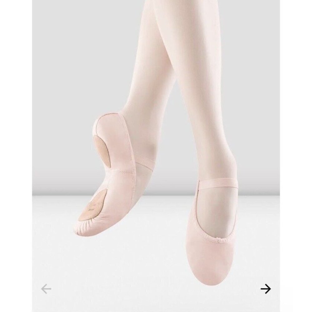 NWOT BLOCH Ladies Dansoft ll Split Sole Ballet Shoes S0258L Sz 6C